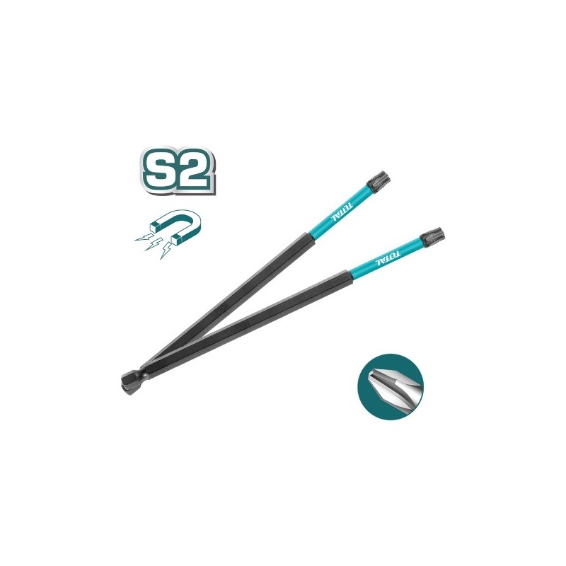 TOTAL 41165  
 Puntas - TORX T25 TACIM16T25  
 T25 x 200 mm