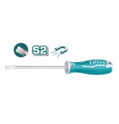 TOTAL 41183  
 Destornillador punta plana THT26  
 SL5 x 75 mm  
 Acero