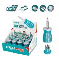 TOTAL 41187  
 Destornillador con 7 puntas intercambiables TACSDS0706