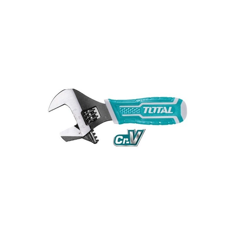 TOTAL 41193  
 Llave ajustable mini con boca reversible THT1016S  
 156 mm