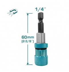 TOTAL 41201  
 Portapuntas magnético de 1/4'' TAC464601  
 60 mm