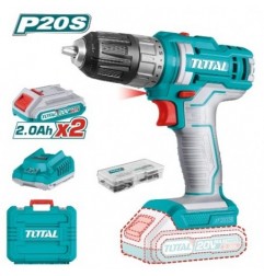 TOTAL 41212  
 Taladro atornillador a batería TDLI200528E  
 20 V