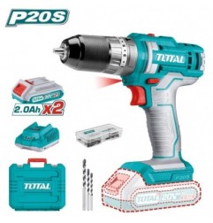 TOTAL 41213  
 Taladro combinado a batería TIDLI201452E  
 20 V
