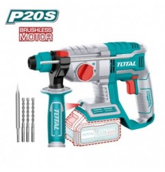 TOTAL 41215  
 Martillo combinado Brushless a batería TRHLI20208  
 20 V