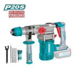 TOTAL 41216  
 Martillo combinado Brushless a batería TRHLI20288  
 20 V