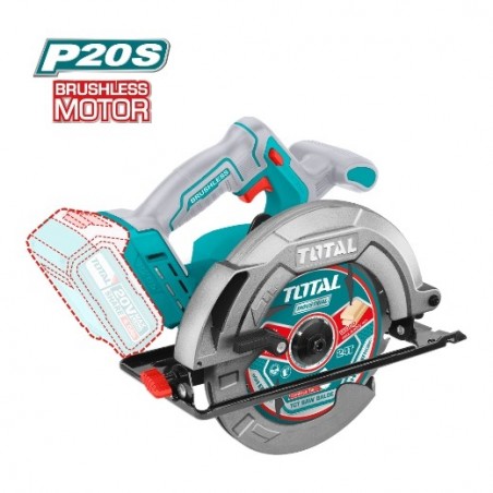 TOTAL 41217  
 Sierra circular a batería TSLI1851  
 20 V