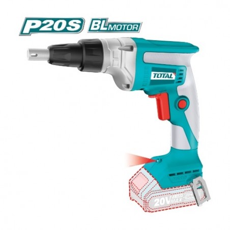 TOTAL 41219  
 Taladro atornillador para placa yeso TDSLI2042006  
 20 V