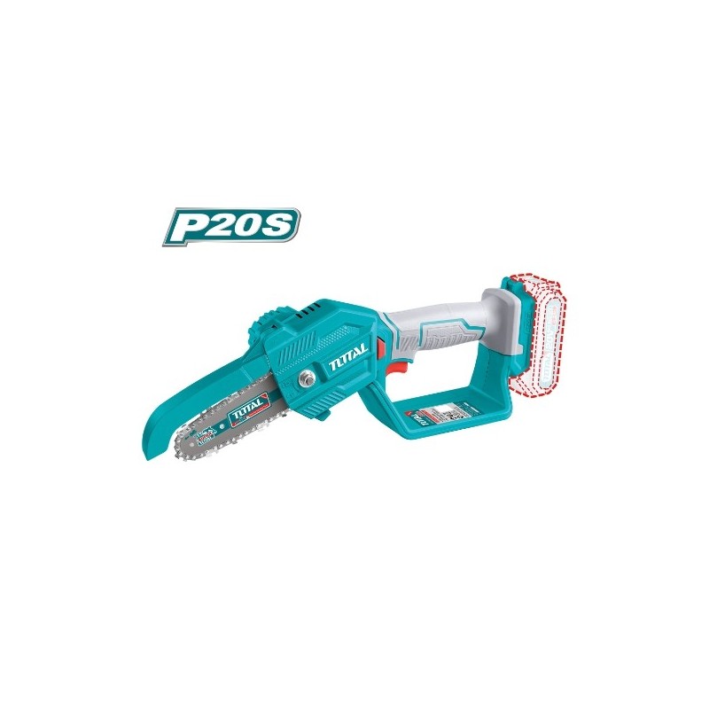 TOTAL 41221   Mini sierra de poda a batería TGSLI2058   20 V