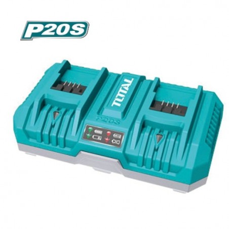 TOTAL 41224  
 Cargador rápido doble TFCLI2082  
 20 V