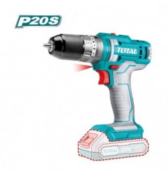TOTAL 41235  
 Taladro combinado a batería TIDLI201455  
 20 V