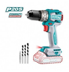TOTAL 41239  
 Taladro combinado a batería TIDLI206021  
 20 V