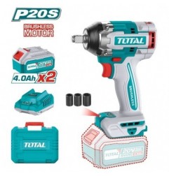 TOTAL 41241  
 Llave impacto 1/2'' Brushless a batería TIWLI2050  
 20 V