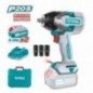 TOTAL 41242  
 Llave impacto 1/2'' Brushless a batería TIWLI2085  
 20 V