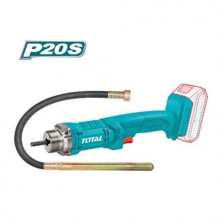 TOTAL 41246  
 Vibrador hormigón a batería TCVLI202301  
 20 V