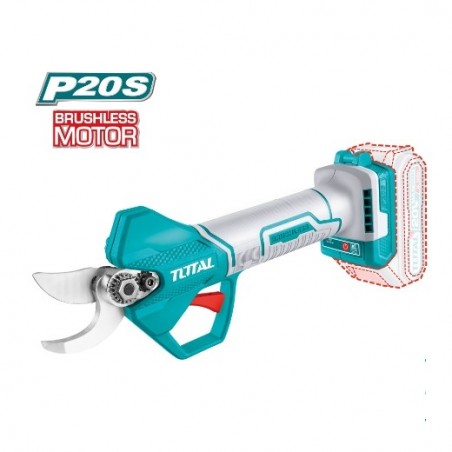 TOTAL 41248   Tijera de poda brushless a batería TSSLI20258   20 V
