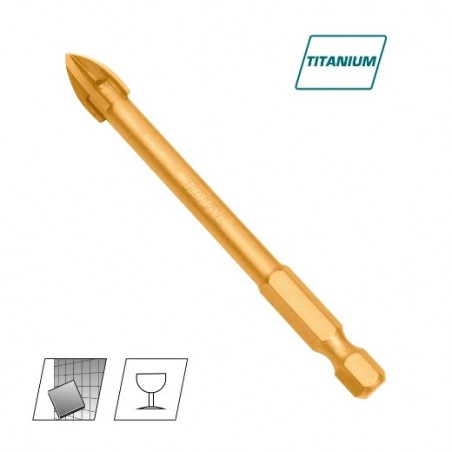 TOTAL 41265  
 Broca porcelánico TACG2  
 6 x 74 mm