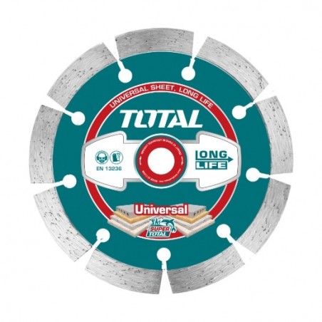 TOTAL 41272  
 Disco diamante mármol y granito TAC211  
 Ø230 mm  
 Diamante