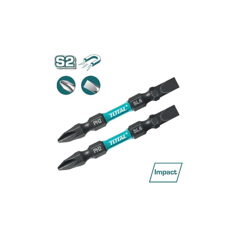 TOTAL 41285  
 Puntas - PH2 / SL6 TACIM72HL665  
 65 mm