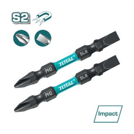 TOTAL 41285  
 Puntas - PH2 / SL6 TACIM72HL665  
 65 mm