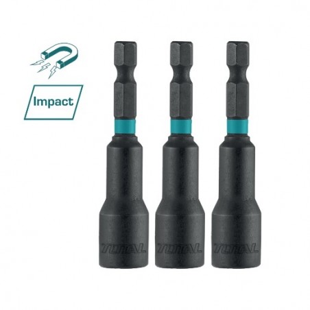 TOTAL 41304  
 Casquillos magnéticos de 1/4'' TAC2703431  
 65 mm