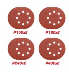 TOTAL 41445  
 Juego de discos lija velcro TDWS7501-73  
 Ø180 mm