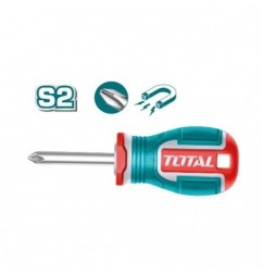 TOTAL 41536  
 Destornillador corto punta Phillips TSDPH2038  
 PH2 x 38 mm