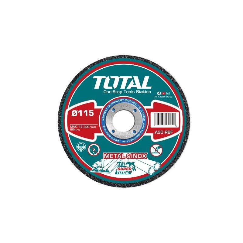 TOTAL 41552  
 Caja de 50 discos corte TAC20111550  
 Ø115 mm