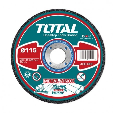 TOTAL 41552  
 Caja de 50 discos corte TAC20111550  
 Ø115 mm