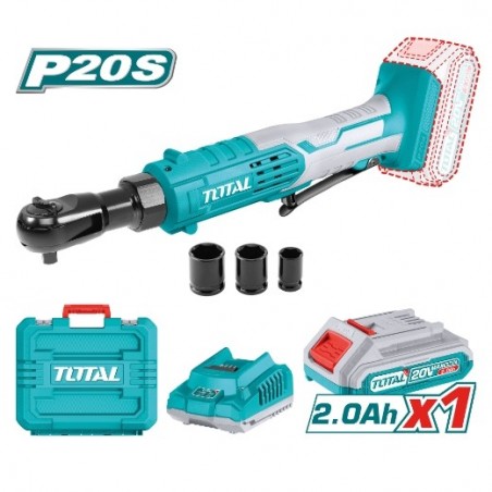 TOTAL 41559  
 Llave carraca a batería TDRLI2060152  
 20 V