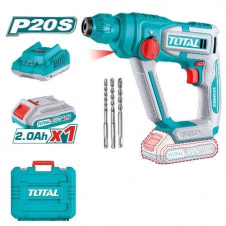 TOTAL 41564  
 Martillo combinado a batería TRHLI201681E  
 20 V