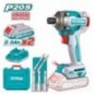 TOTAL 41574  
 Atornillador impacto 1/4'' Brushless a batería TIRLI2028E  
 20 V