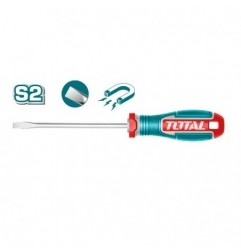 TOTAL 41604  
 Destornillador punta plana TSDSL  
 SL8 x 200 mm