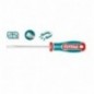 TOTAL 41604  
 Destornillador punta plana TSDSL  
 SL8 x 200 mm