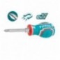 TOTAL 41606  
 Destornillador corto con varilla intercambiable THT250216  
 75 mm