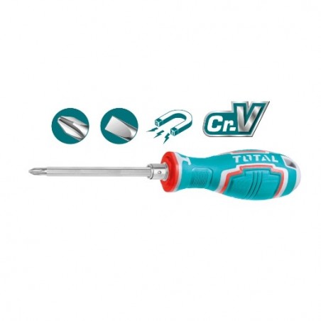 TOTAL 41607  
 Destornillador con varilla intercambiable THT250226  
 135 mm