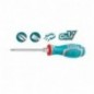 TOTAL 41607  
 Destornillador con varilla intercambiable THT250226  
 135 mm