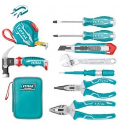 TOTAL 41640  
 Estuche 9 herramientas THKTHP90097  
 9 Piezas