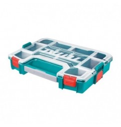 TOTAL 41641  
 Caja de plástico con herramientas TPBX1151  
 370 x 290 x 65 mm