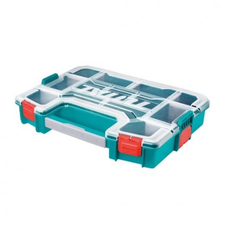 TOTAL 41641  
 Caja de plástico con herramientas TPBX1151  
 370 x 290 x 65 mm
