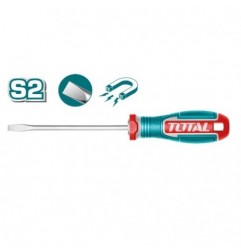 TOTAL 41692  
 Destornillador punta plana TSDSL  
 SL4 x 100 mm