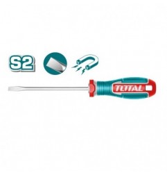 TOTAL 41695  
 Destornillador punta plana TSDSL  
 SL6 x 125 mm