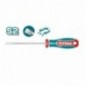 TOTAL 41695  
 Destornillador punta plana TSDSL  
 SL6 x 125 mm