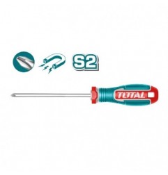 TOTAL 41699  
 Destornillador punta Phillips TSDPH  
 PH1 x 100 mm