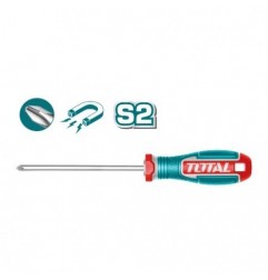 TOTAL 41701  
 Destornillador punta Phillips TSDPH  
 PH2 x 125 mm