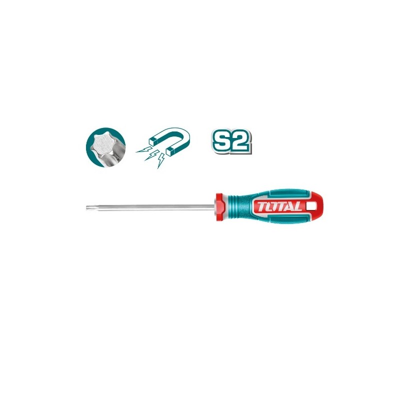 TOTAL 41706  
 Destornillador Torx TSDT  
 T10 x 100 mm
