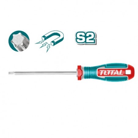 TOTAL 41706  
 Destornillador Torx TSDT  
 T10 x 100 mm