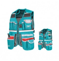 TOTAL 41713  
 Chaleco portaherramientas TTVT16025  
 48 x 60 x 3 cm
