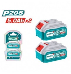 TOTAL 41715  
 Pack 2 baterías 5Ah TOSLI240464E  
 20 V - 5 Ah
