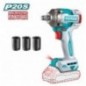 TOTAL 41726  
 Llave impacto 1/2'' Brushless a batería TIWLI20401  
 20 V