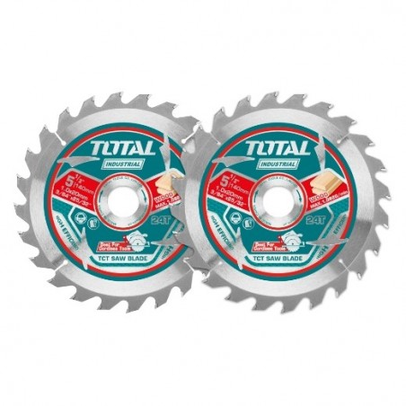 TOTAL 41727  
 Juego de 2 discos de sierra ultrafinos TAC2331  
 Ø140 mm
